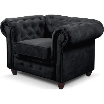Obývací pokoj Křeslo Infinity Chesterfield Černá