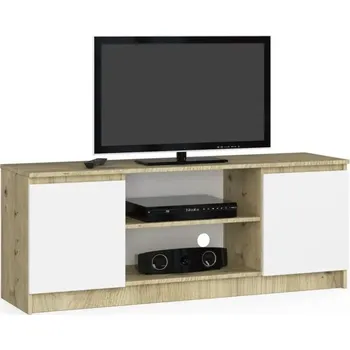 Televizní stolek RTV 140 - dub artisan/bílá