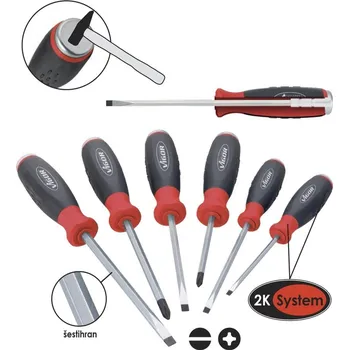 Šroubovák Sada šroubováků s úderovou hlavicí VIGOR V3562