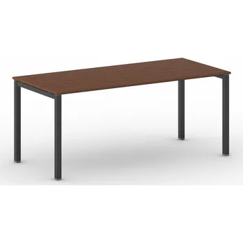 Psací stůl B2B Partner Jednací kancelářský stůl PRIMO SQUARE, 180x80 cm, černá podnož, třešeň