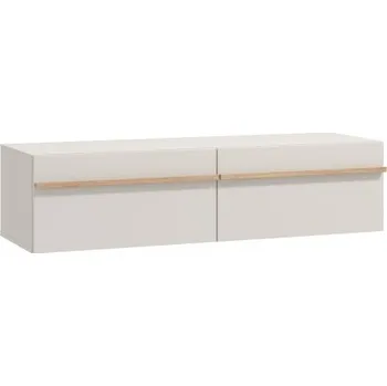 Televizní stolek Závěsný TV stolek Zubair - béžová/dub artisan