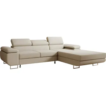 Obývací pokoj Rohová rozkládací sedací souprava 271 JOLENE Pravá Béžová