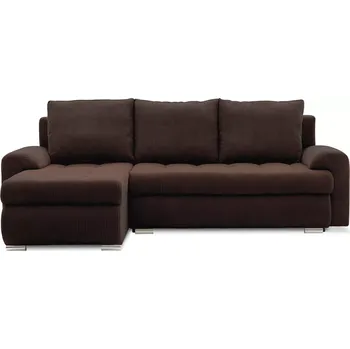 Sedací souprava Rozkládací rohová sedačka TARGIO hnědá