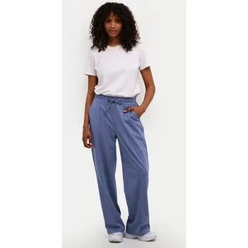 Dámské kalhoty Kaffe Kalhoty z materiálu Jenny 10508621 Modrá Relaxed Fit XS