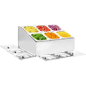 zahrada-XL Nástavba na gastronádoby pro 6 GN 1/6 nádob nerezová ocel 51224