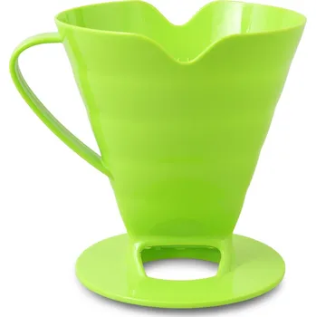 Kávovar PRAKTIK | Překapávač na kávu s držákem na filtry | Pour Over stojan na ruční přípravu kávy zelený Dedra