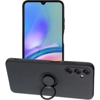 Pouzdro na mobilní telefon Silicone RING Case pouzdro 3v1 pro Samsung Galaxy A05s černé