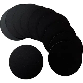 Podtácek Malovaný kamínek Černé papírové podtácky 10 cm 10 ks
