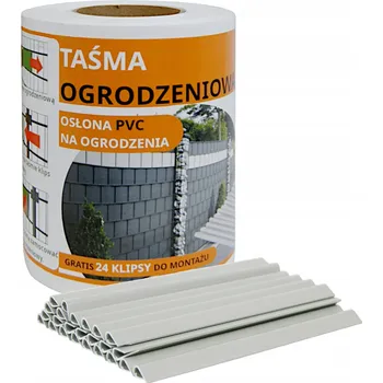 Pletivo Ekspan Plotová páska krycí panel plotu + UV 24 klipů 19cmx35m Barva: bílá RAL 9003