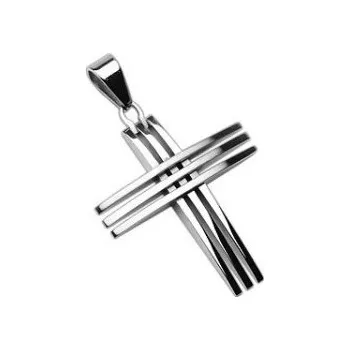 Přívěsek Prosperk Přívěsek ocelový kříž trio S4657