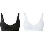 esmara® Dámská kojicí podprsenka, 2 kusy (černá/bílá, 85E)