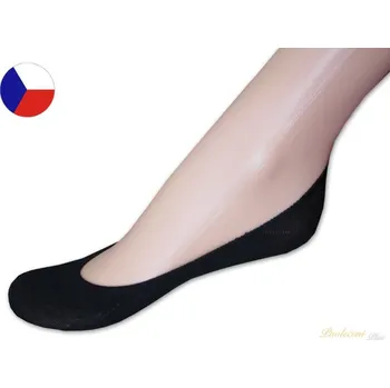 Dámské ponožky Bavlněné ponožky do balerín - ťapky černé