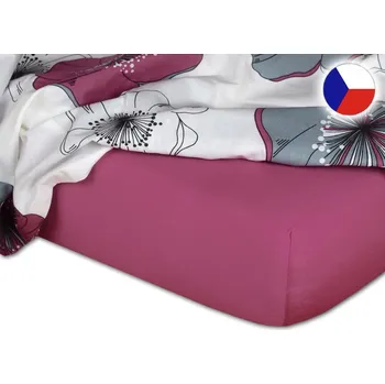 Prostěradlo Jersey prostěradlo do postýlky 60x120 EXCLUSIVE ostružinové