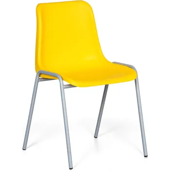 Jednací židle B2B Partner Plastová jídelní židle AMADOR, žlutá