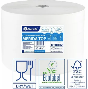 Papírový ručník Papírové čistivo SUPER BÍLÉ z celulózy TOP 700