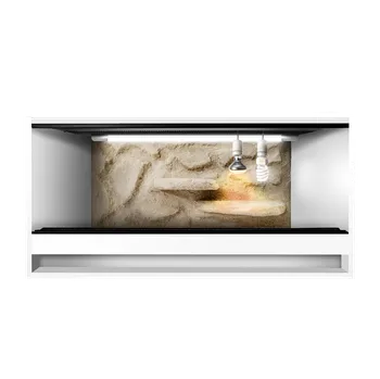 Terárium ReptiEye Terárium pro želvu 120x50x50 bílý vybavené