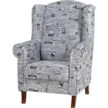 Křeslo Křeslo Leonardo, červená / béžová