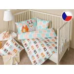 Saténové dětské povlečení do postýlky 90x135, 40x60 GEON Roztomilé kočky