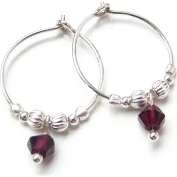 Náušnice Prosperk Náušnice "s kapkou vína" S4394