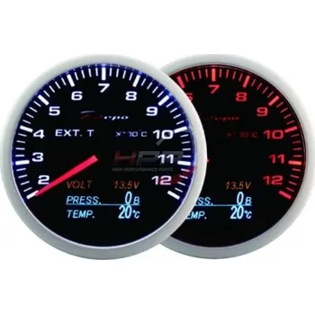 Budík Přídavný budík Depo Racing WA 4in1 - EGT, voltmetr, tlak oleje, teplota oleje