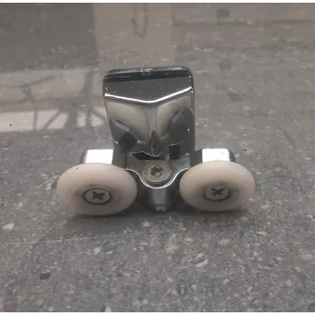 BESTECO Pojezdová Horní Kolečka HAMMER 80/90, Náhradní Díl, Plynulý Pojezd, Materiál Plast/Kov, Barva CHROM/BÍLÁ 2009KH