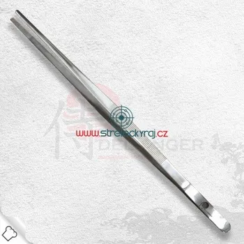 Příslušenství pro gril multifunkční grilovací BBQ pinzeta pro kuchaře Dellinger Silver 400 mm