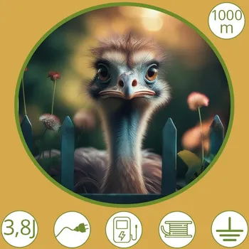 Ohradník Sada na elektrický ohradník pro pštrosy 1000 m