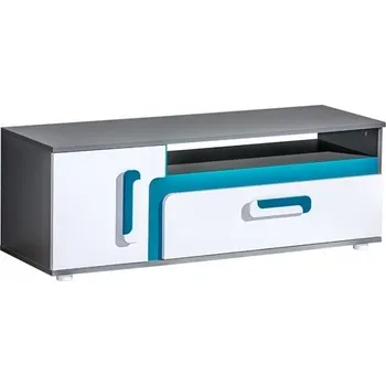 Televizní stolek Televizní stolek APETTITA 17 antracit/tyrkys