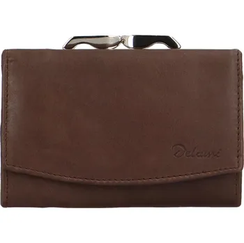 Peněženka Dámská kožená peněženka Delami Cora, hnědá
