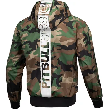 Pánská móda PitBull West Coast Pit Bull West Coast -letní bunda ATHLETIC HILLTOP woodland camo Barva: Zelená, Vel: 2XL
