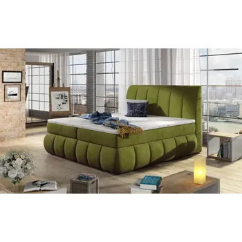 Postel Postel Boxspring Vincenzia 200x180, zelená (látka - bvi 15)