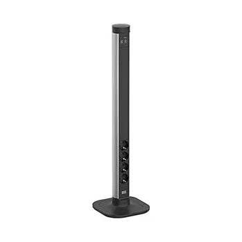 BACHMANN Systém CYCLE Pole L, 4x zásuvka DE, zdroj 22W (USB A+C), 2,5m (709.101) - 19.07.3249