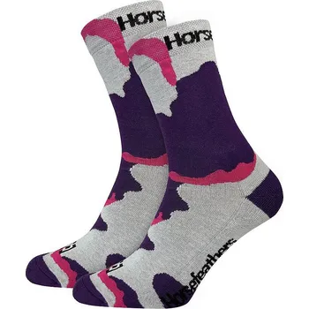 Dámské ponožky ponožky Horsefeathers Camo - Grape 5-7
