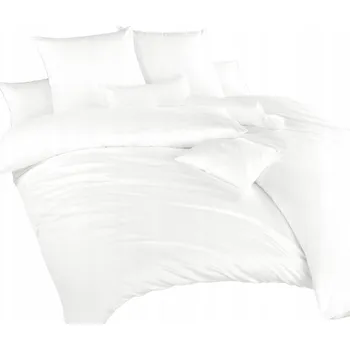 Povlečení Povlečení Dadka Len bavlna bílé UNI 140x200, 70x90 cm