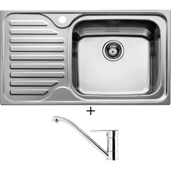 Nerezový dřez SET Teka CLASSIC MAX 1B 1D L X levý nerez + Teka ML CR chrom