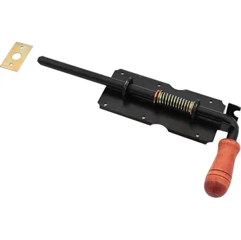 pant Zástrč na bránu s pružinou ECN2 20 cm - černá