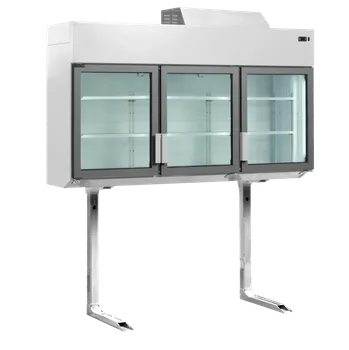 TEFCOLD MTF 185 – Mrazicí/chladicí vitrína nad ostrov, 3-prosklené dveře, 545 l, bílá