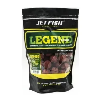 Boilies JET FISH Legend Range boilie 1kg - 30mm : SEAFOOD - ŠVESTKA / ČESNEK