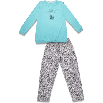 Dívčí pyžamo Lama pyžamo dívčí G-573PY - tyrkys, 140-146