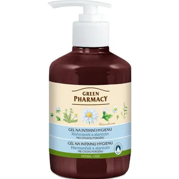 Intimní hygienický prostředek GREEN PHARMACY gel na intimní hygienu pro citlivou pokožku 370ml