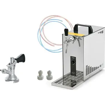 Výčepní technika Kompletní sestava: Lindr PYGMY 25/K NEW Green Line s narážečem KOMBI + Sanitační rychlospojka zdarma