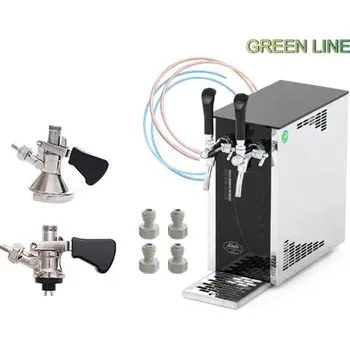 Chladicí zařízení na pivo Lindr Kompletní sestava: PYGMY 25/K Exclusive, 2x kohout, s narážeči BAJONET a PLOCHÝ + Sanitační rychlospojka zdarma