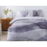 XPOSE® Prodloužené mikroplyšové povlečení AGNES Exclusive - šedé 140x220 cm, 70x90 cm, Mikroplyš + Prodloužená možnost vrácení zboží do 50 dnů