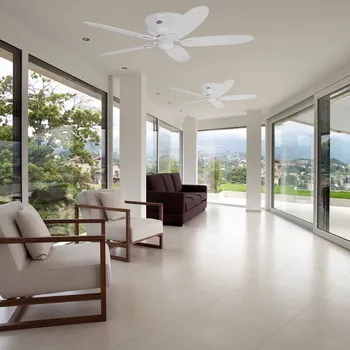 Lampička Hunter Low Profile III, ventilátor, bílý/javor bílá, světle hnědá - Doprava zdarma