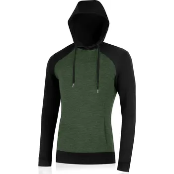 Pánská mikina LERICH pánská 100% merino mikina 16 mikronů - Zelená 6169 / XXL / Zelená