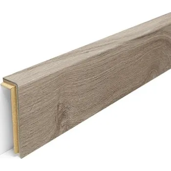 Podlahová lišta Soklová lišta z vinylu KS56 délka 1815 mm Barva: 1086 Dub kouřový šedý