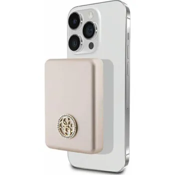 Powerbanka Guess Powerbank inductive 5W Guess Powerbanka MagSafe Induction 5W 3000mAh 4G Strassed Logo Gold