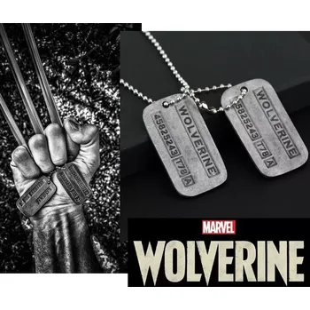 vojenská známka Wolverine X-men dvojitá 5,5 x 2,5 cm