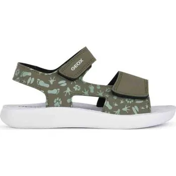 Chlapecké sandály Chlapecké sandály Geox LIGHTFLOPPY 35 Khaki, Bílá