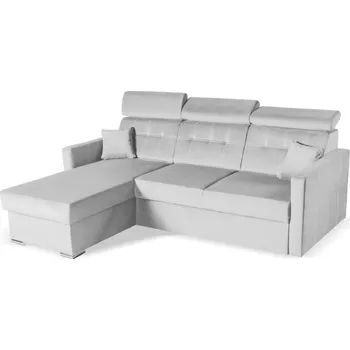 Sedací souprava Rohová sedací souprava Adore, stříbrná (Element 24)